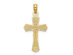 14K Yellow Gold Crucifix Cross Pendant Necklace with Chain