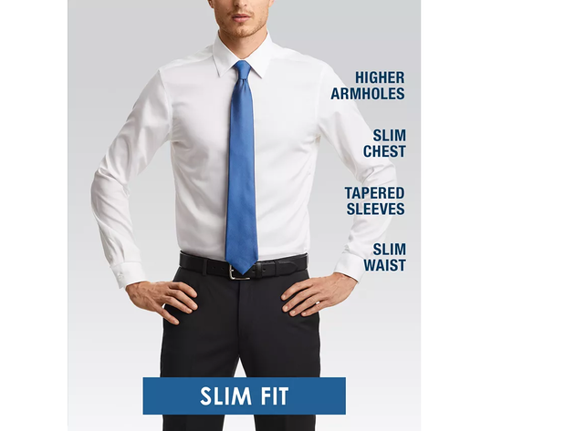 Kenneth Cole Reaction Men's All Day Flex Slim-Fit Performance Stretch Check Dress Shirt Green Size 16-34-35