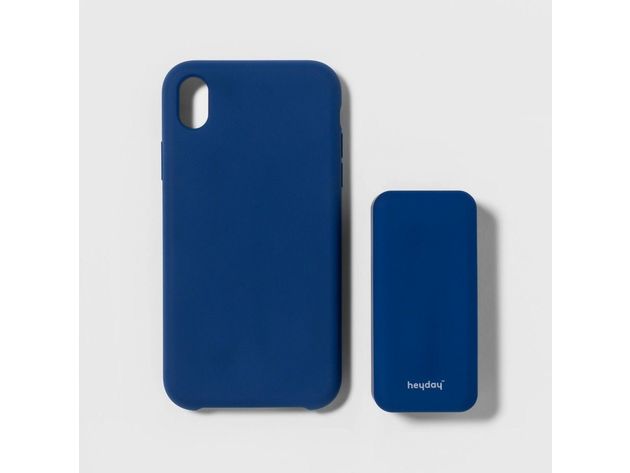 Heyday Apple iPhone Case with Power Bank, Made from Durable Material to Help Provide an Easy Grip, Blue (New Open Box)
