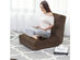 Costway Fold Down Chair Flip Out Lounger Convertible Sleeper Couch Futon Bed w/ Pillow - Coffee