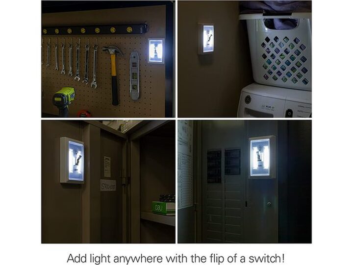 4-Pack: Stick On Wireless LED Light Switch