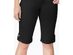 Style & Co Women's Cuffed Denim Skimmer Shorts Black Size 16