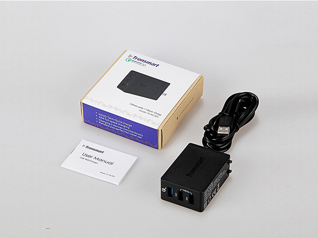 Tronsmart Quick Charge 3-Port Travel Charger