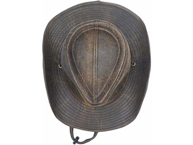 Silver Canyon Men’s Weathered Outback Outdoor Shapeable Hat  Brown - Medium (Refurbished)