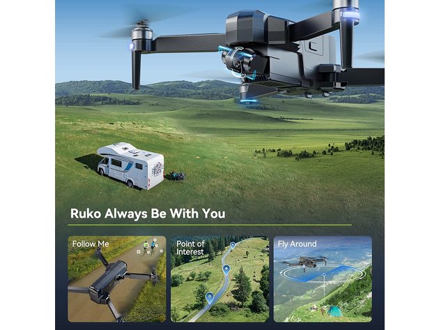 Drones with Camera for Adults, 2-Axis Gimbal 4K EIS Camera, 2 Batteries 56Mins Flight Time