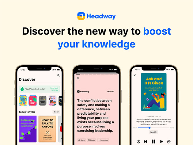 Headway Premium: Lifetime Subscription (2 Users)