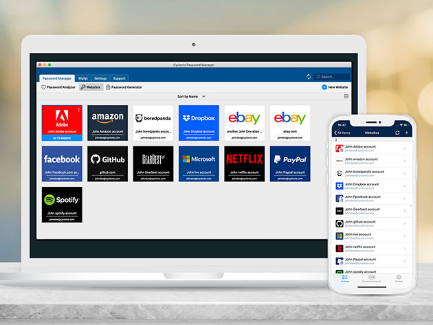 Cyclonis Password Manager for Unlimited Devices: Lifetime Subscription