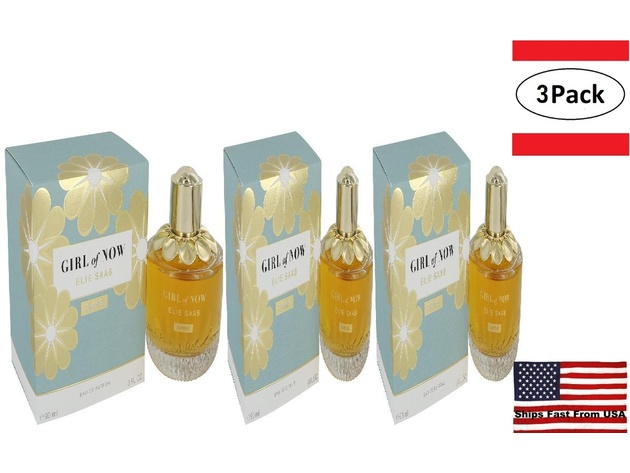 StackSocial 3 Spray Elie Eau Saab by Shine Women Parfum 3 oz Pack | Girl of for Now De