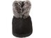 Acorn Womens Full Coverage Style Faux Fur Chinchilla Bootie Ii, Medium - Black