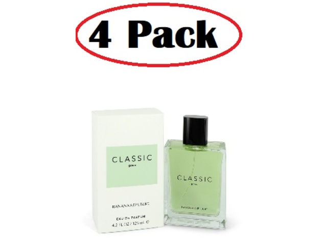 4 Pack of Banana Republic Classic Green by Banana Republic Eau De Parfum Spray Unisex 4.2 oz