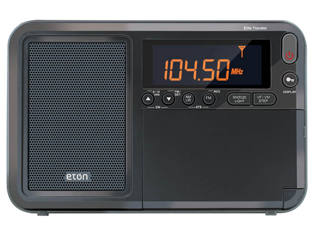Eton Elite Traveler Radio & Custom Leather Carry Cover