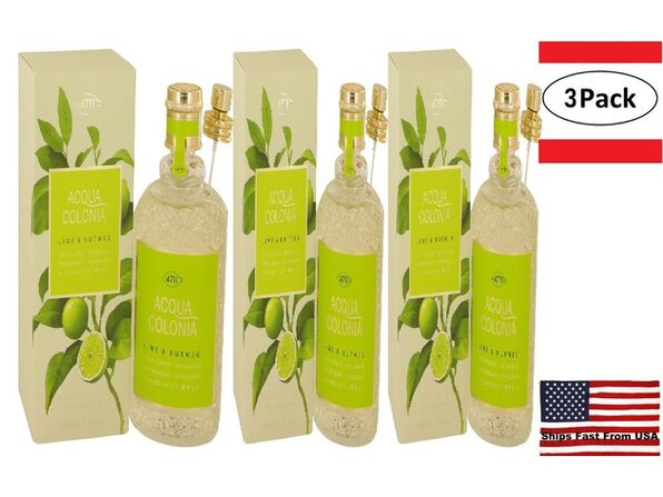 Fragiel Roei uit Plaats 3 Pack 4711 Acqua Colonia Lime & Nutmeg by Maurer & Wirtz Eau De Cologne  Spray 5.7 oz for Women | StackSocial