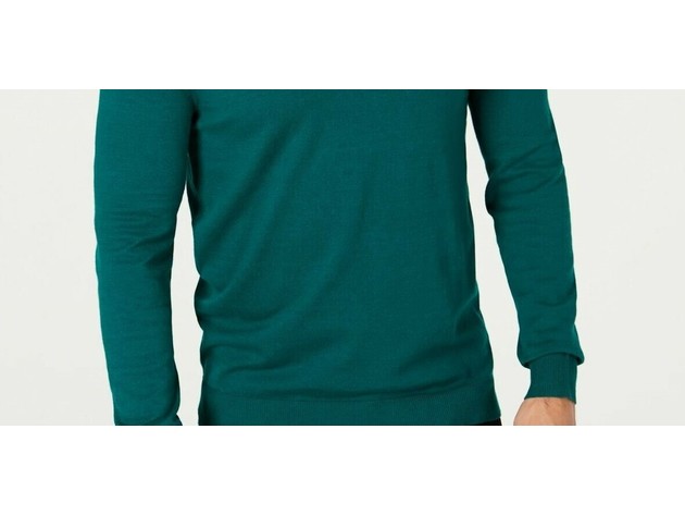 Alfani Men's V-Neck Sweater Green Size XX Large