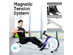 Costway Magnetic Rowing Machine Foldable Exercise Rower w/LCD Monitor for Home Gym - Black/White