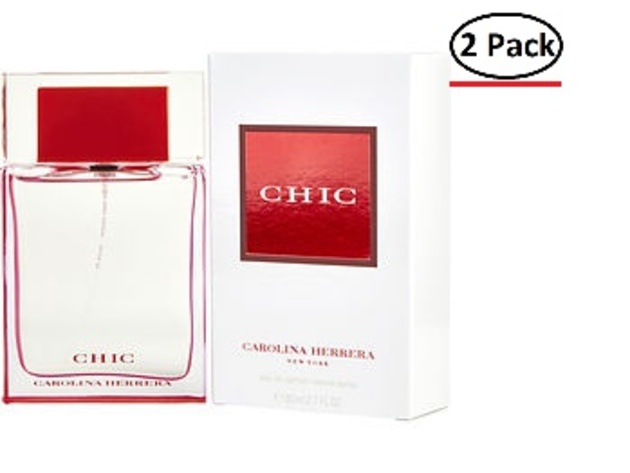 CHIC by Carolina Herrera EAU DE PARFUM SPRAY 2.7 OZ for WOMEN ---(Package Of 2)