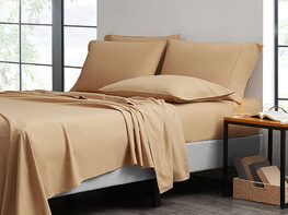 6-Piece Bamboo Comfort Luxury Sheet Set (Gold/Full)