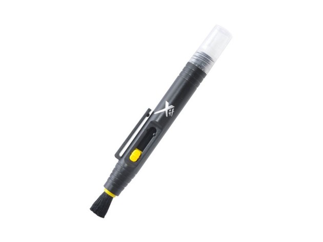 Xit Group XTLCP High Quality 2 In 1 Optical Lens Cleaning Pen with Brush and Spray, Black