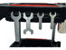 Offex Multipurpose 3-Shelf Mechanics Tool Storage Cart (Red/Black)