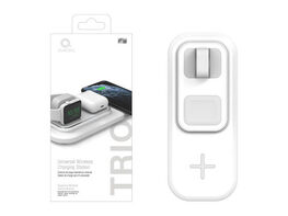 QuikCell QCTRIOWHT Trio 3-in-1 Qi Wireless Charger