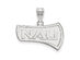 Sterling Silver Northern Arizona U. Large 'NAU' Pendant