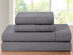 4-Piece Bamboo Blend Waffle Hem Sheet Set (Gray/Queen)