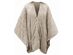 Serta Fleece Electric Heated Warming Snuggler Cape Wrap Sand - Sand
