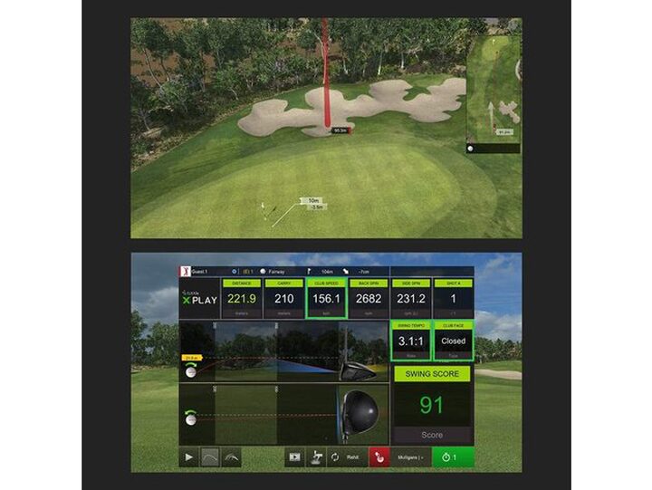 Title X store micro golf simulator