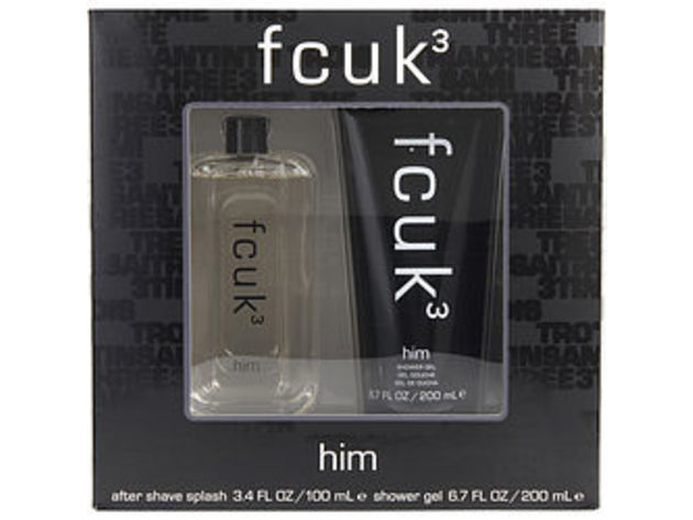 FCUK 3 by French Connection AFTERSHAVE 3.4 OZ & SHOWER GEL 6.7 OZ For MEN