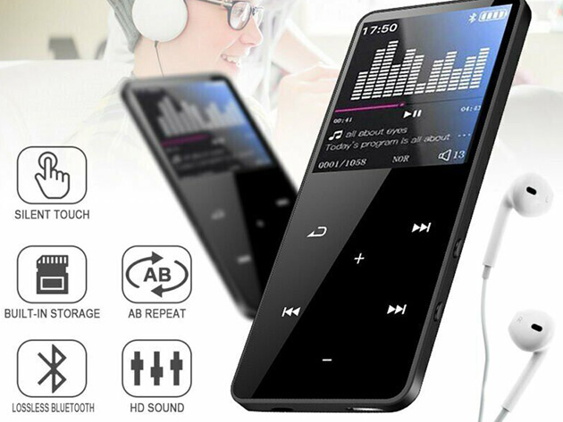 MP3 Player with Bluetooth (16GB) + 64GB TF Card | StackSocial