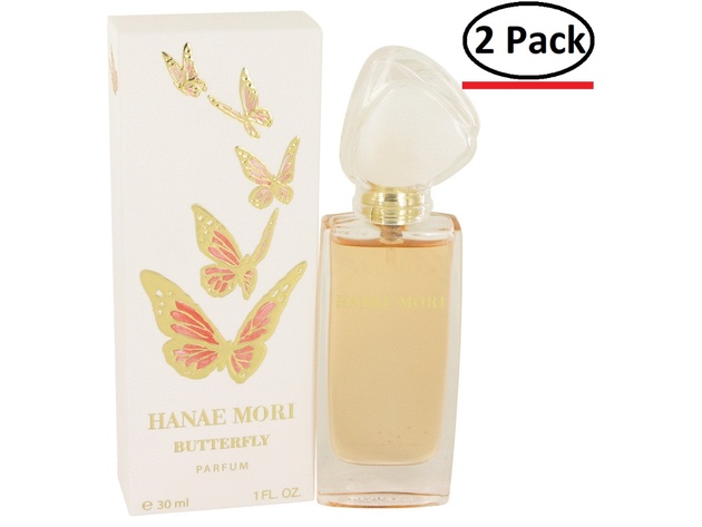 HANAE MORI by Hanae Mori Pure Perfume Spray 1 oz for Women (Package of 2)