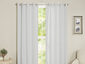 2 Panel: Maria Thermal Blackout Solid-Colored Grommet-Top Curtain Panel	White
