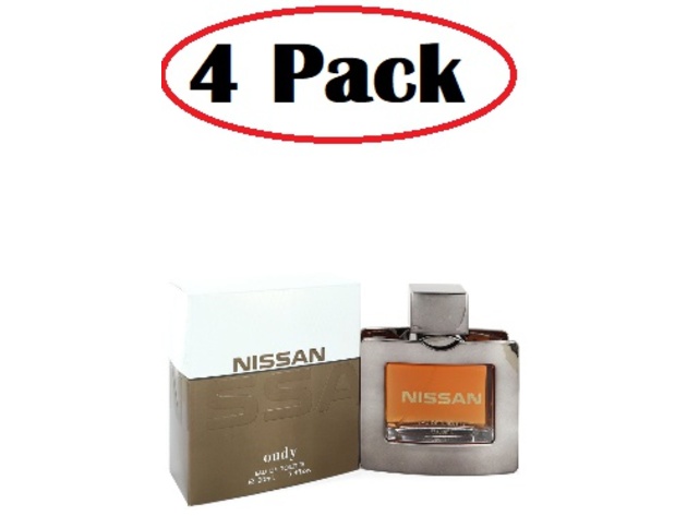 4 Pack of Nissan Oudy by Nissan Eau De Toilette Spray 3.4 oz