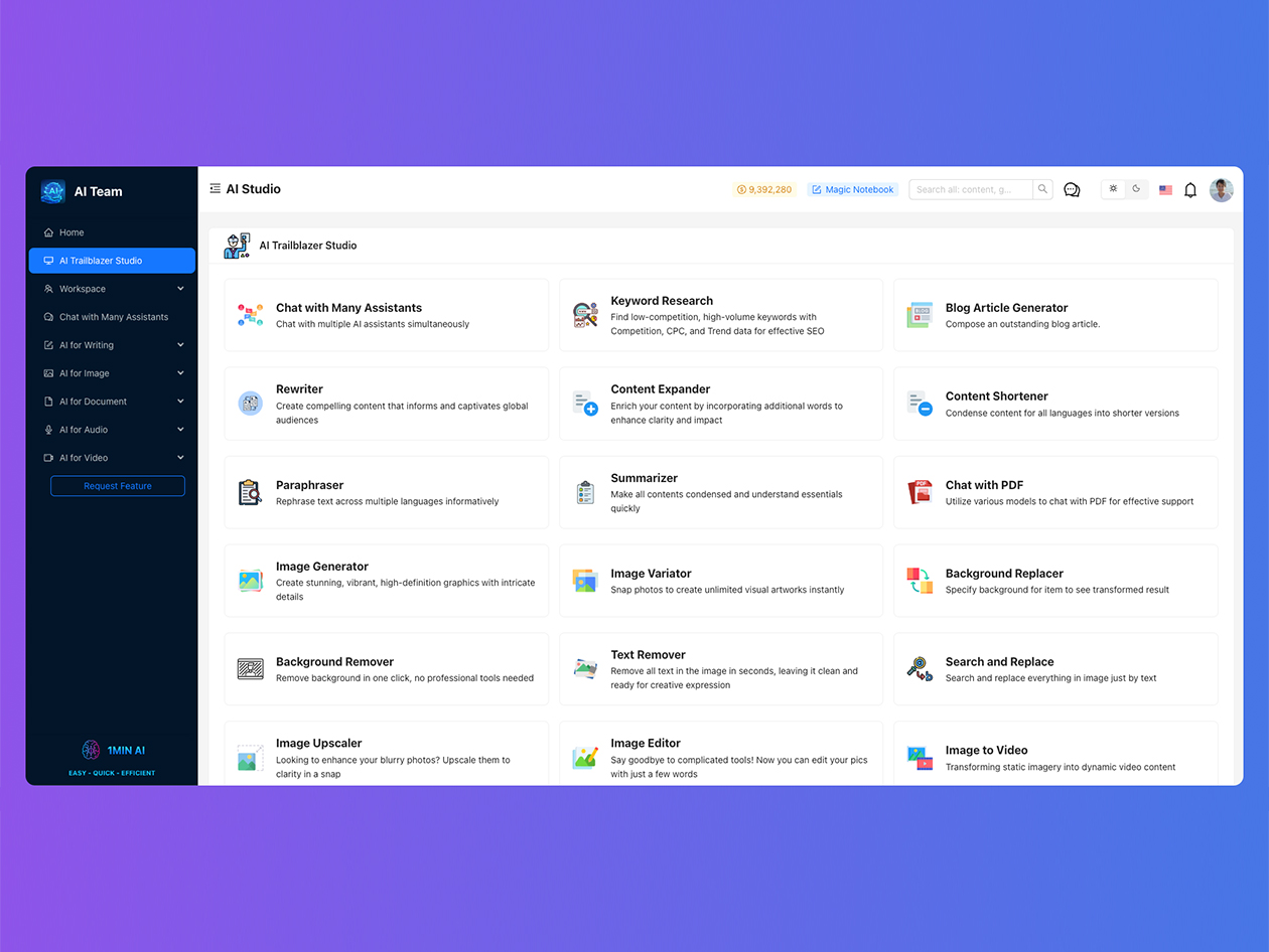 1min.AI: 3-Year Subscription (Business Plan)