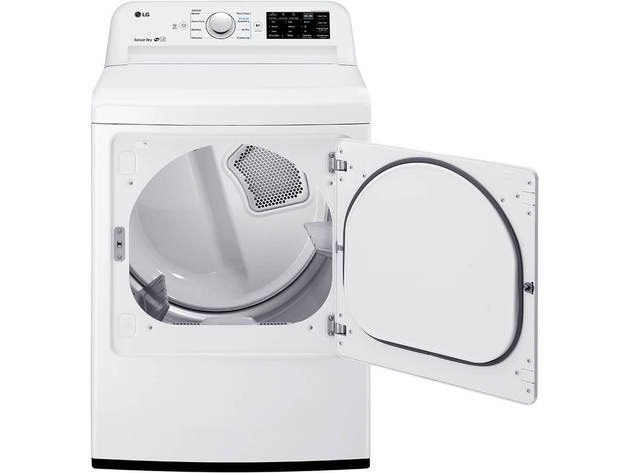 LG DLE7100W 7.3 Cu. Ft. White Electric Dryer with Sensor Dry