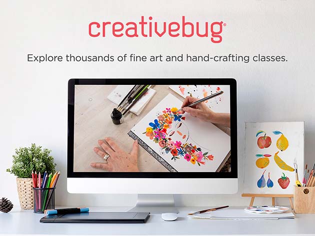 Creativebug Fine Art & Craft Classes: 1-Yr Unlimited Plus Subscription