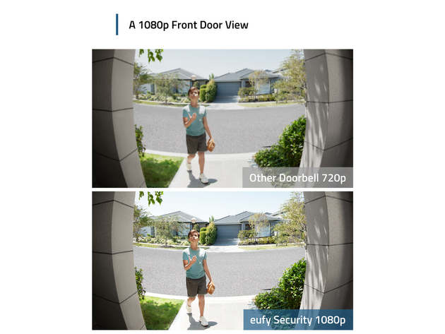 eufy Video Doorbell 1080p (Battery-Powered) White