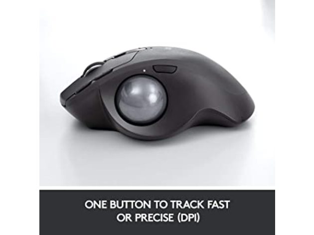 Logitech MX Ergo Adjustable Ergonomic Design Wireless Trackball Mouse, Black (Refurbished, Open Retail Box)