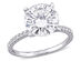4.00 Carat (ctw) Solitaire Round Synthetic Moissanite Engagement Ring 10K White Gold - 9