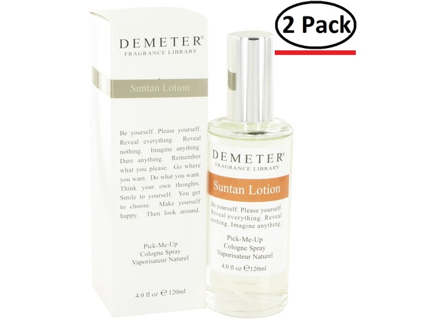 Demeter by Demeter Suntan Lotion Cologne Spray 4 oz for Women (Package of 2)