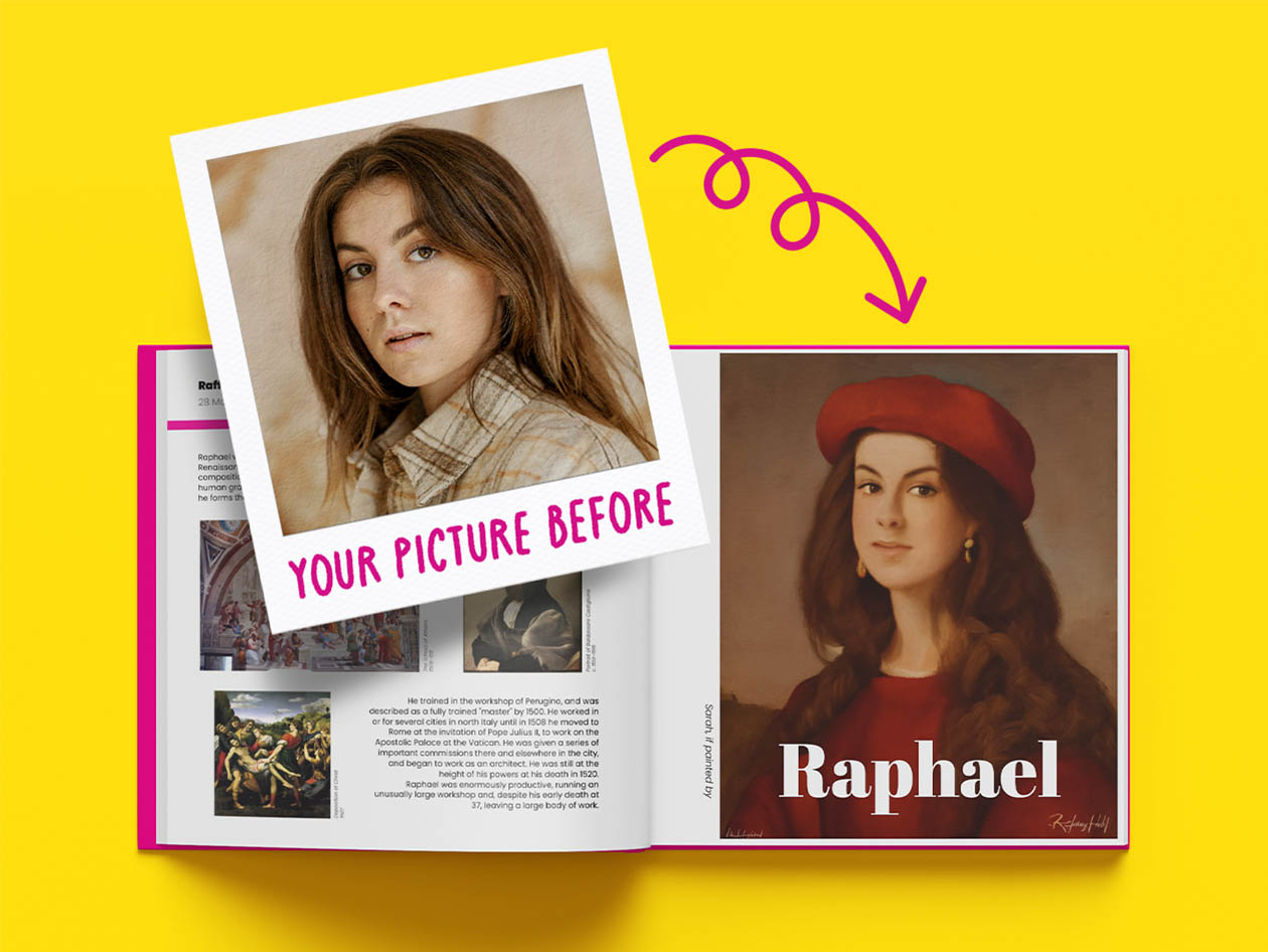 If Famous Artists Painted You - Personalized Book Hardcover (Redemption Voucher)