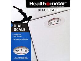 Health O Meter HAB700DQ201 Dial Personal Weight Scale, White - White