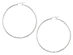 Extra Large Diamond Cut Hoop Earrings in Sterling Silver 2 1/2Inch (2.0mm)