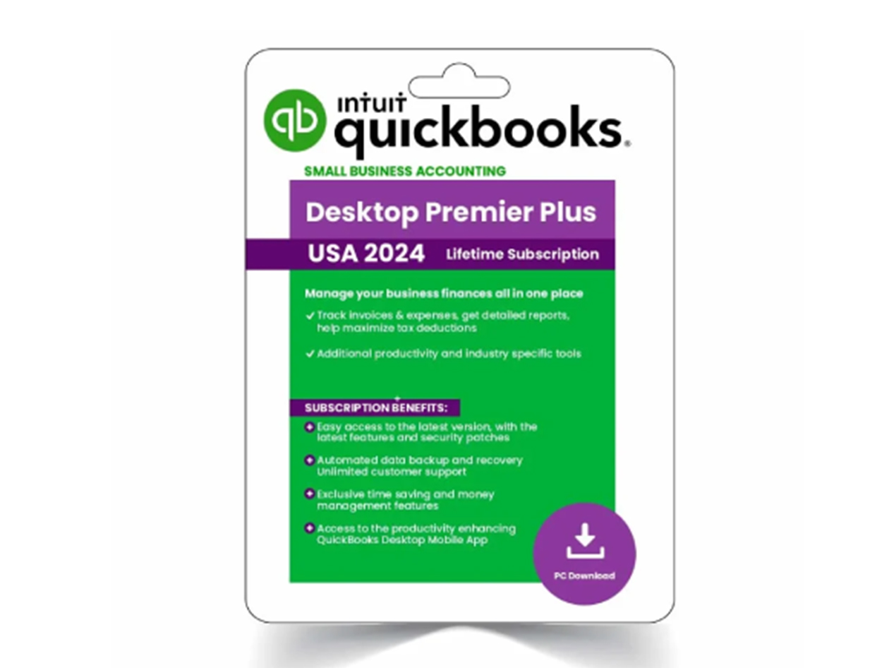 Intuit QuickBooks Desktop Premier Plus 2024 (1 User) for Windows: Lifetime Activation