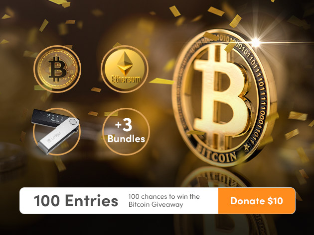 4,500 Entries to Win $10,000 in Cryptocurrency Donate to Charity