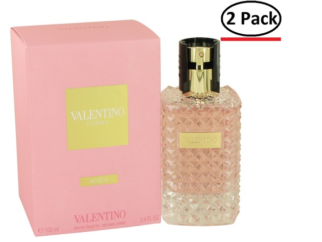 Valentino Donna Acqua by Valentino Eau De Toilette Spray 3.4 oz for Women (Package of 2)