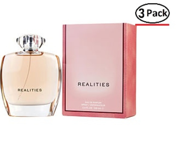 REALITIES (NEW) by Liz Claiborne EAU DE PARFUM SPRAY 3.4 OZ for WOMEN ---(Package Of 3)