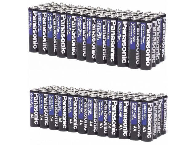 24-Pack Panasonic Carbon Zinc Batteries