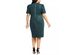 Calvin Klein Women's Plus Size Puff-Sleeve Faux-Suede Dress Green Size 22