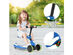 Honeyjoy Portable 3 Wheel Kids Scooter with Gravity Steering System  Purple\Blue\Green - Blue