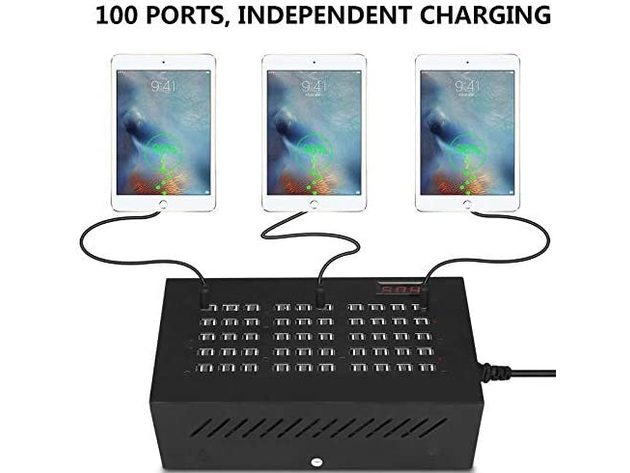 USB Charging Station,2018 100 Ports USB Power Station Multi Port